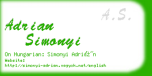 adrian simonyi business card